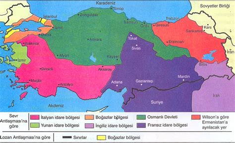 lozan antlaşmasi haritası